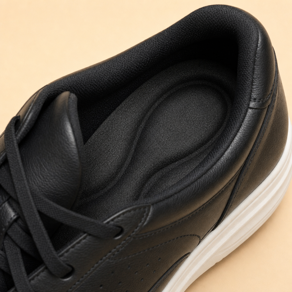Contoured arch-support footbed