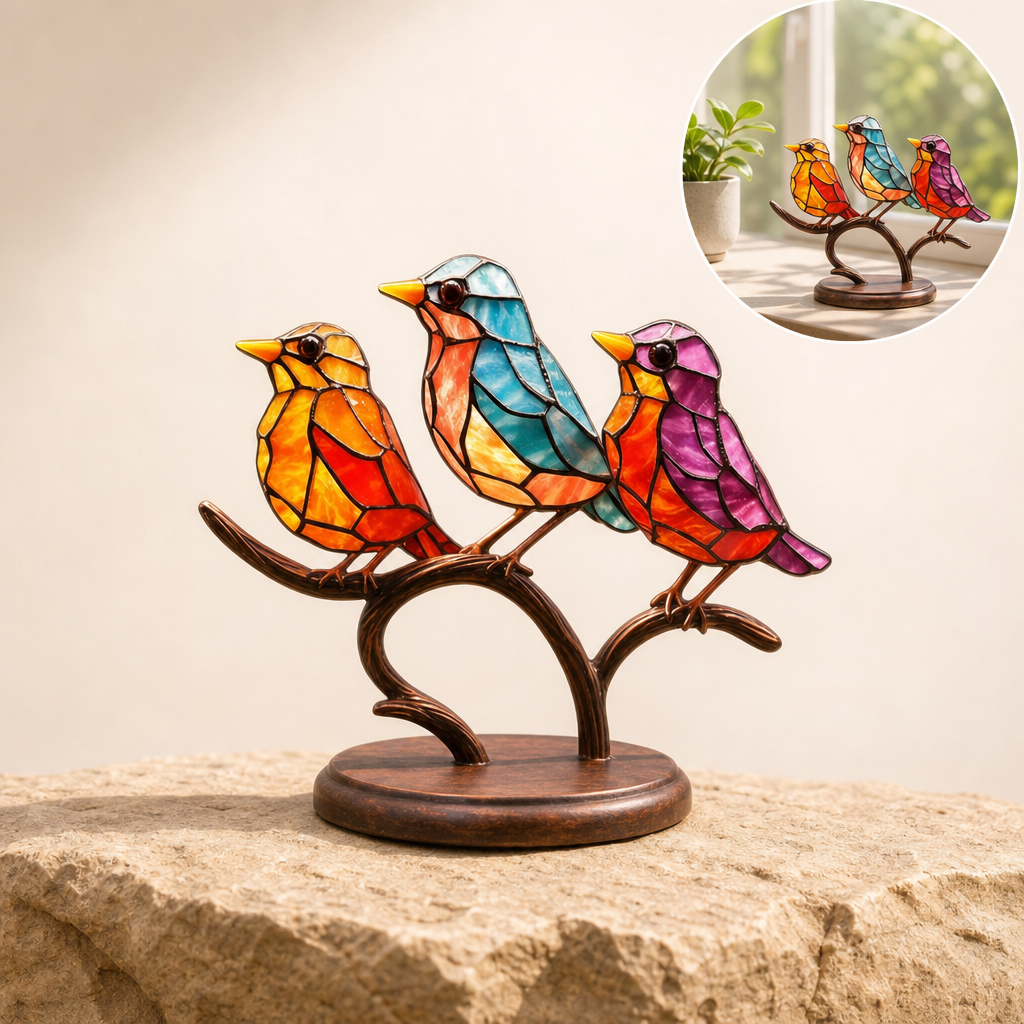 Aviora 3 birds style B - listing image with usage inset