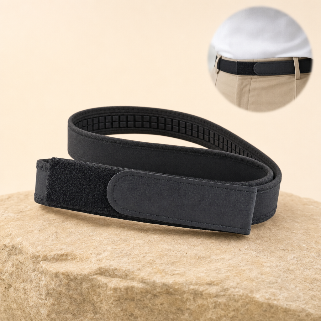 Clypta buckleless belt black - listing