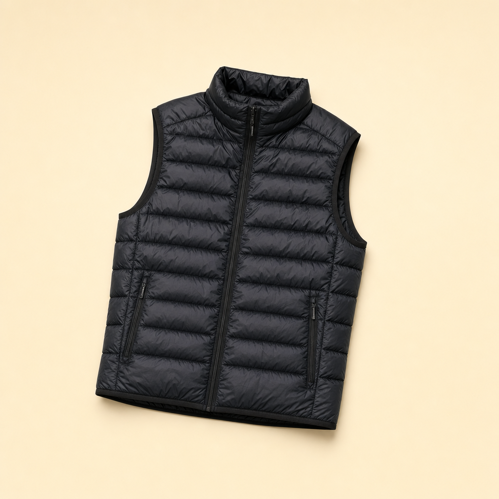 Loftova insulated body warmer gilet in black