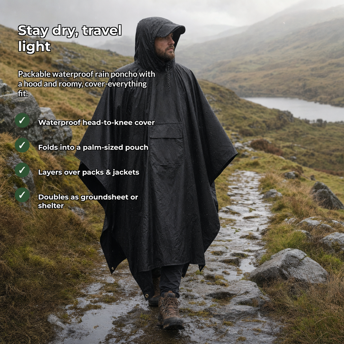 Nimbora rain poncho benefits