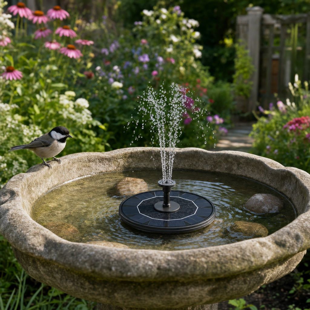 At home in ponds, pools and birdbaths