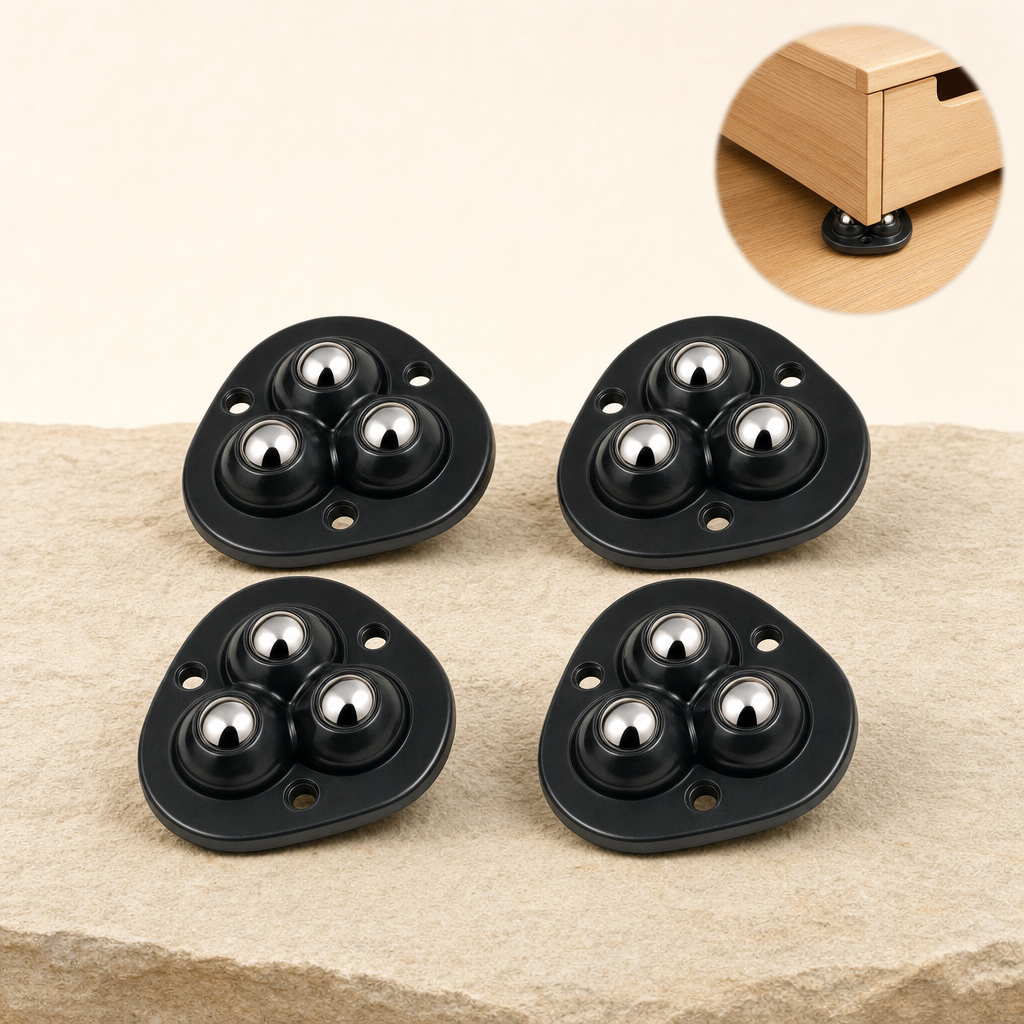 Movara mover wheels black - listing image with usage inset