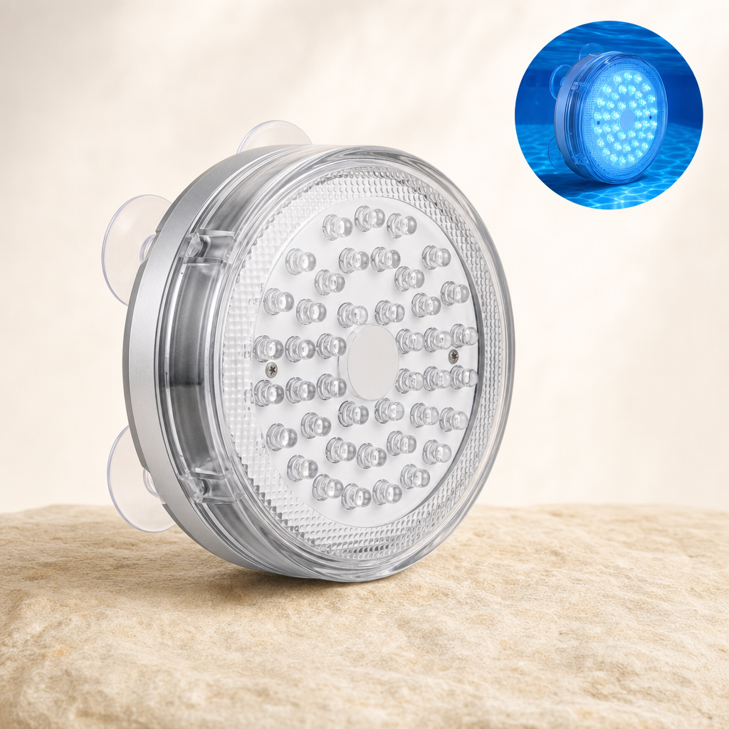 Divora LED light - listing image with usage inset