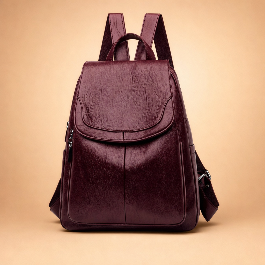 Vaultora anti-theft backpack Wine Red