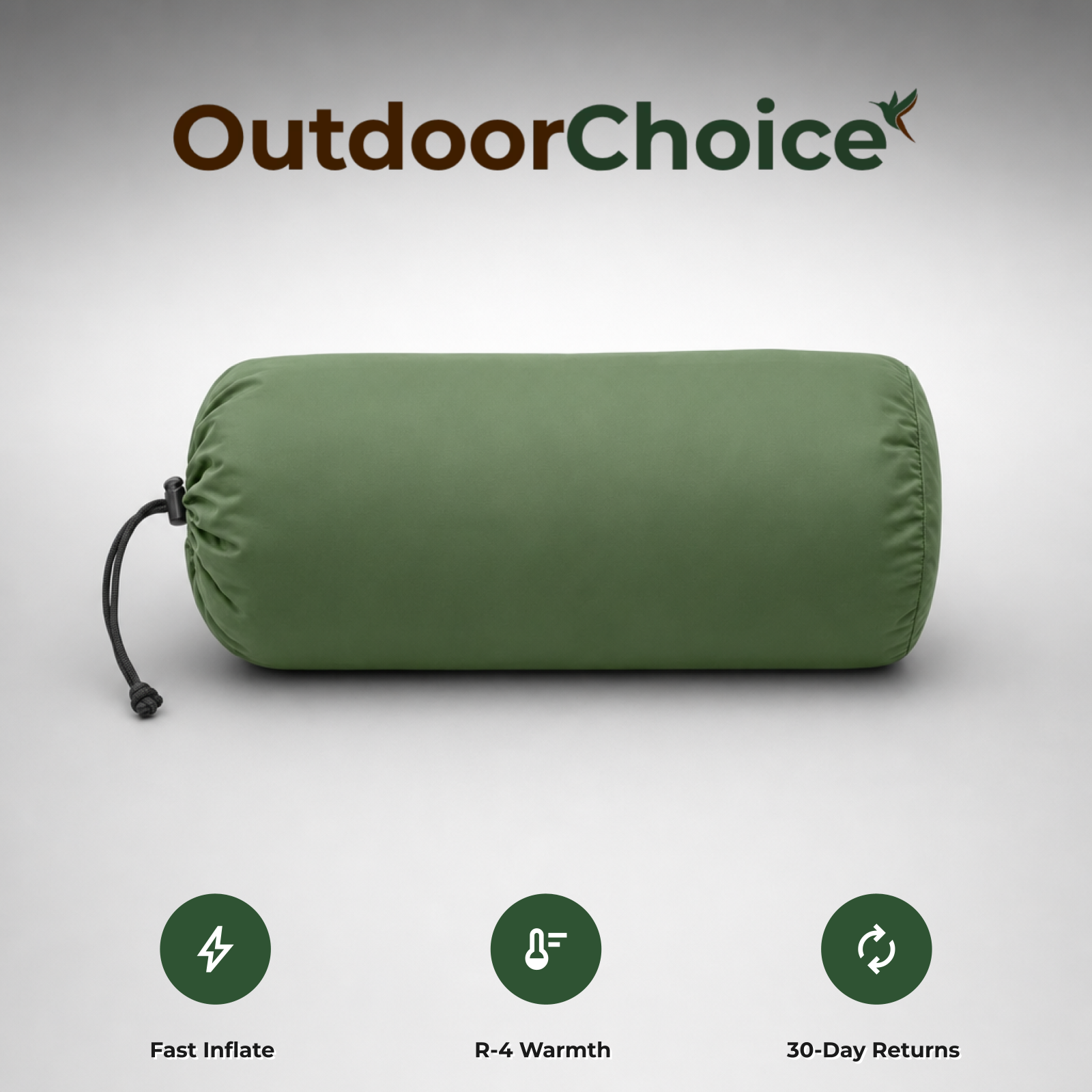 Slumbra sleeping mat - fast inflate, R-4 warmth, 30-day returns
