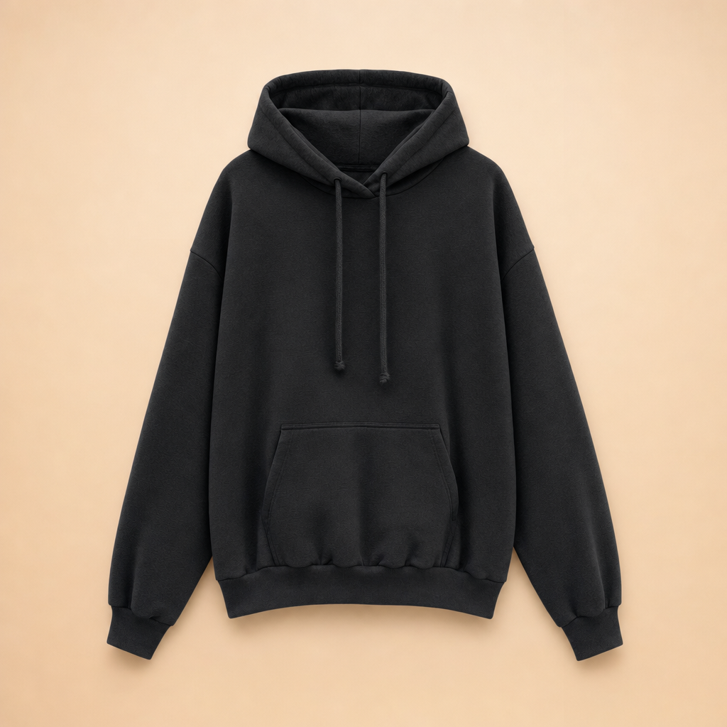 Hyggora women's warm hoodie in black
