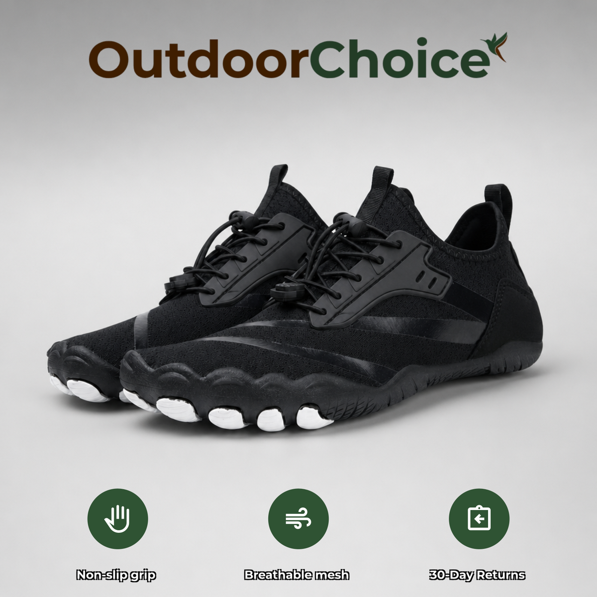Nimbra by OutdoorChoice: non-slip grip, breathable mesh, 30-day returns