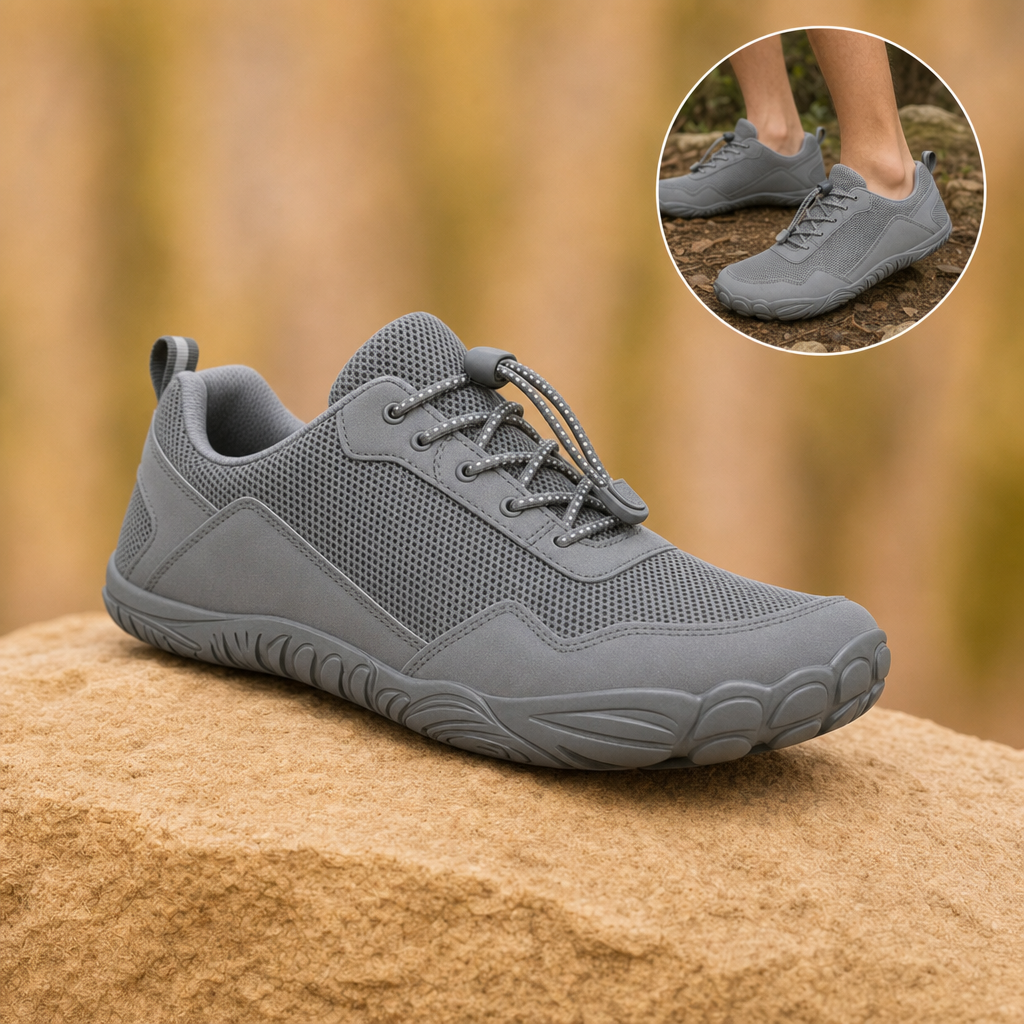 Terrix barefoot trail shoe in Grey