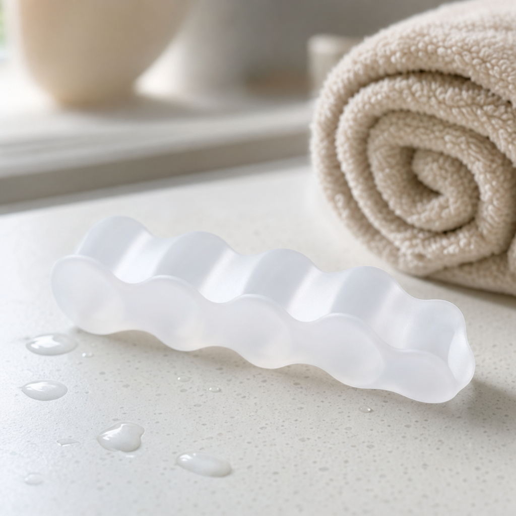 Solva toe separator close-up detail