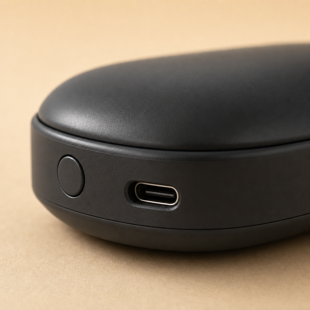 Palmora close-up button and USB-C port