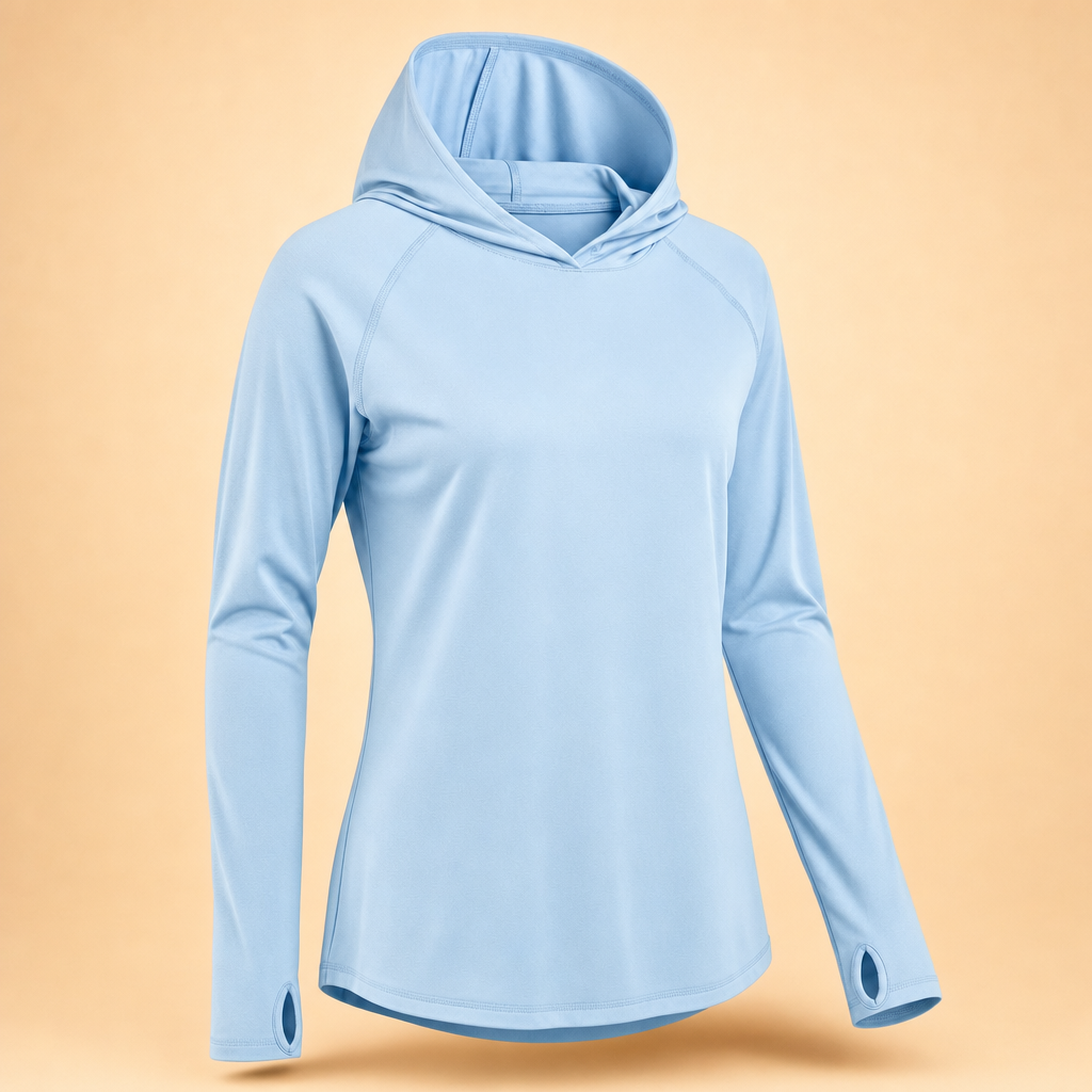 Solira sun hoodie in Sky Blue