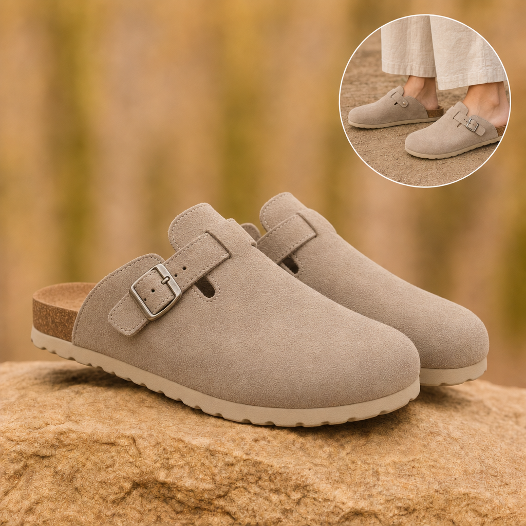 Suedova suede clogs in Taupe