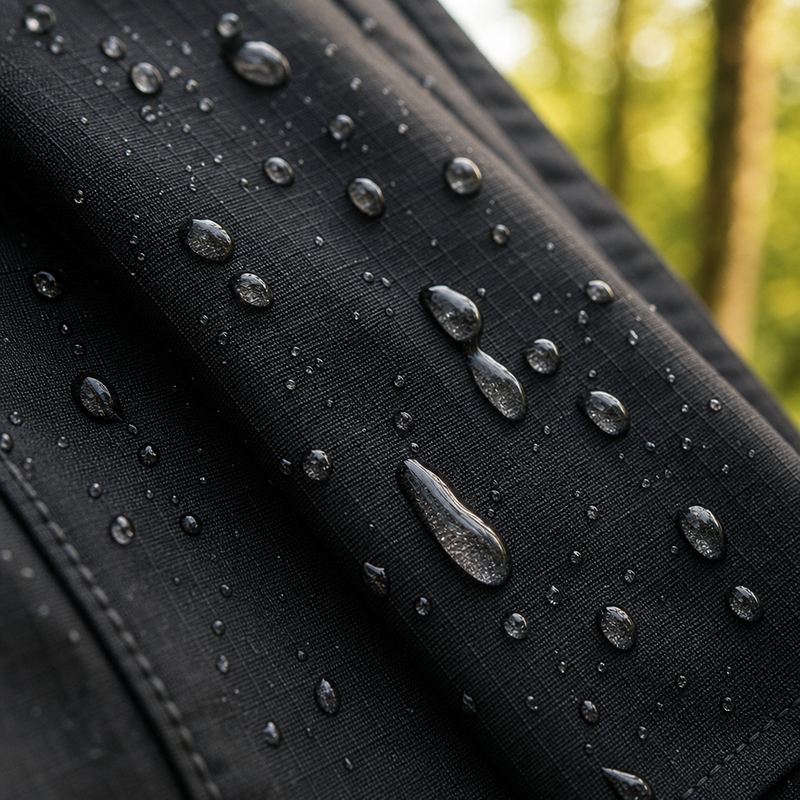 Rain runs off