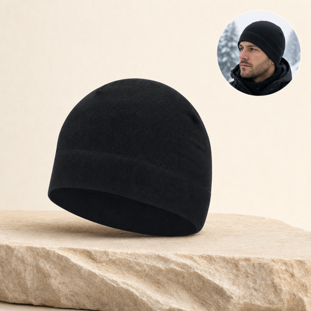 Polara black beanie listing