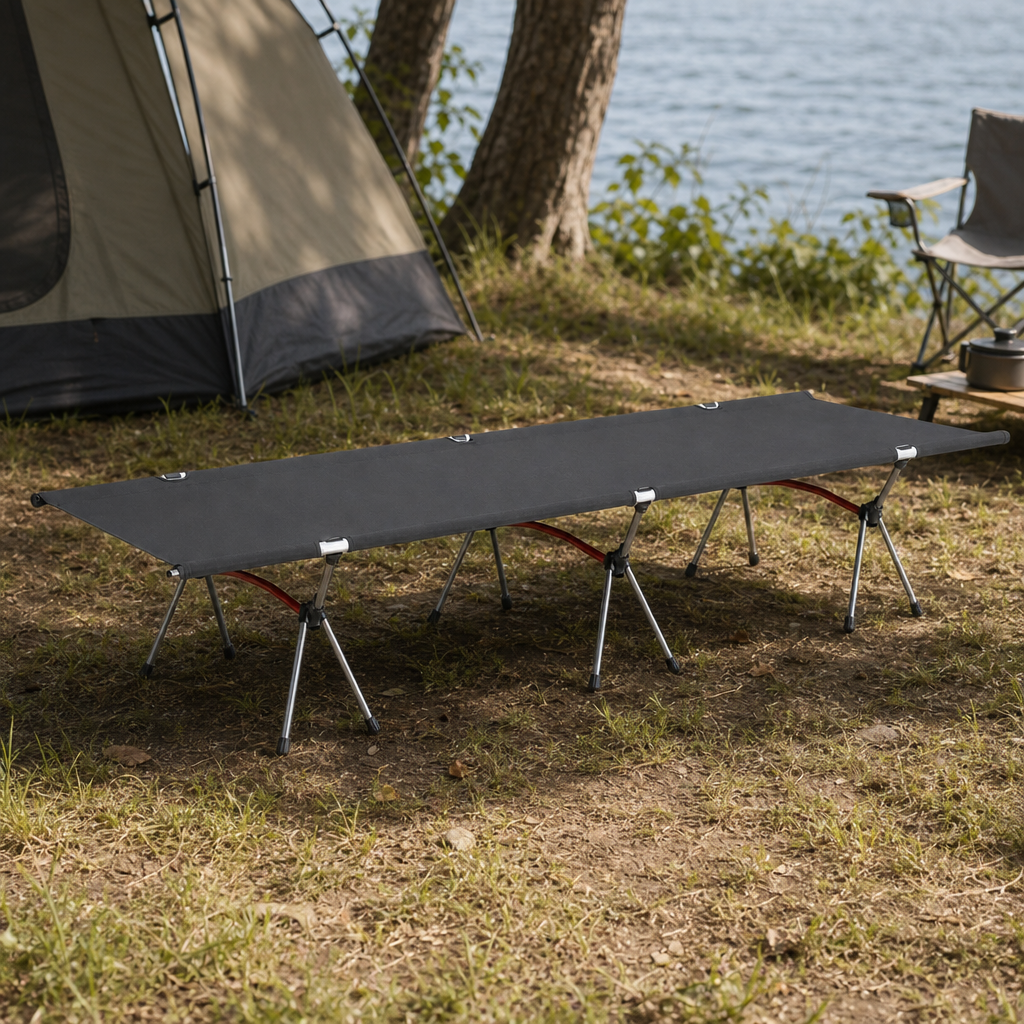 Camplo camp bed close-up