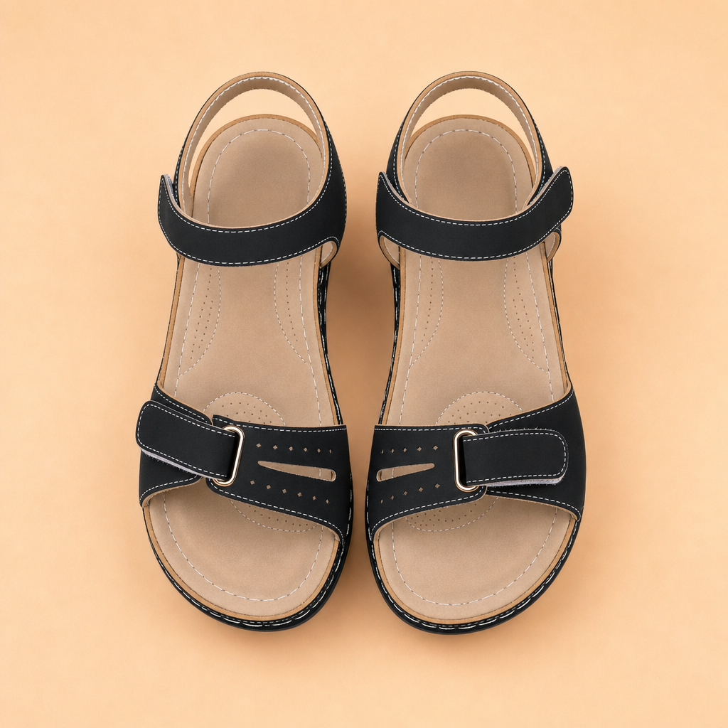 Cushova sandal pair top view