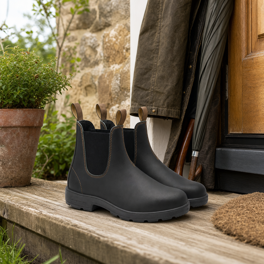 Stridora Chelsea boots in use