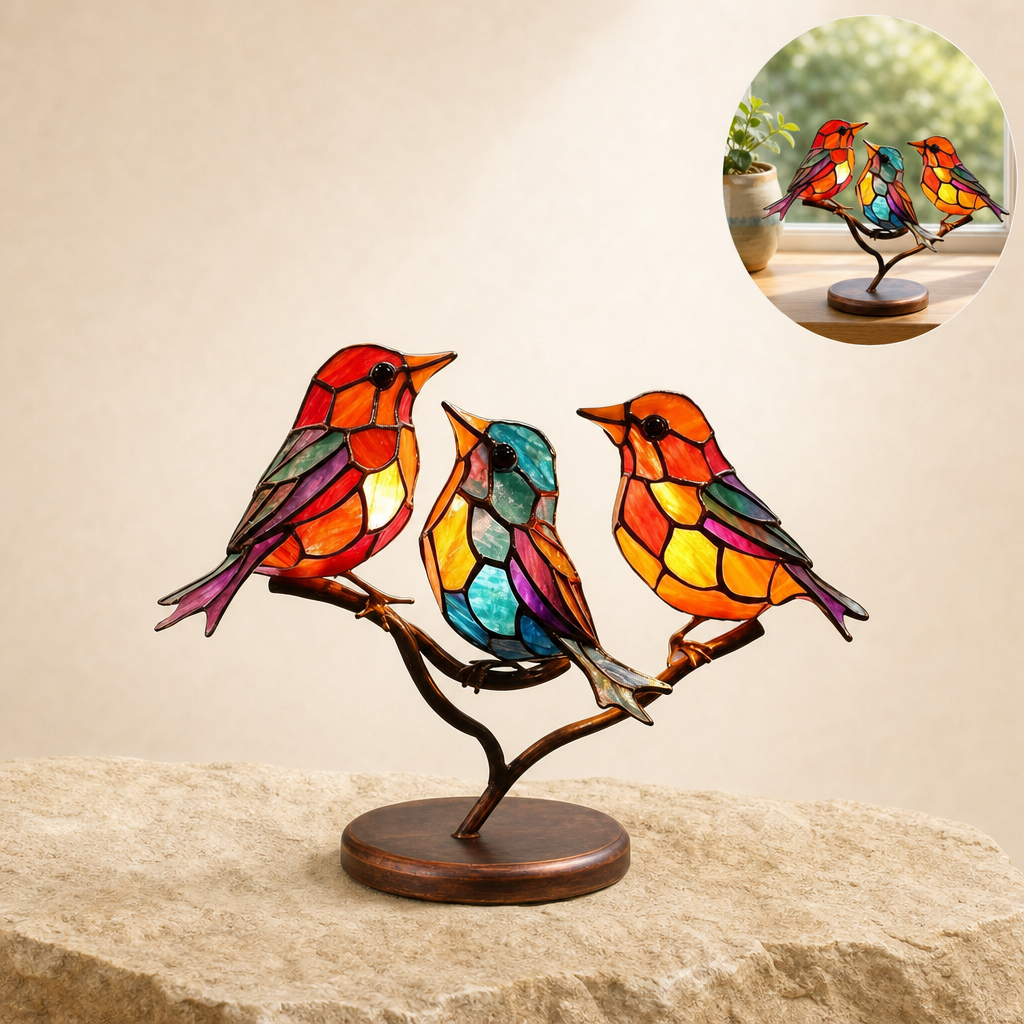 Aviora 3 birds style A - listing image with usage inset