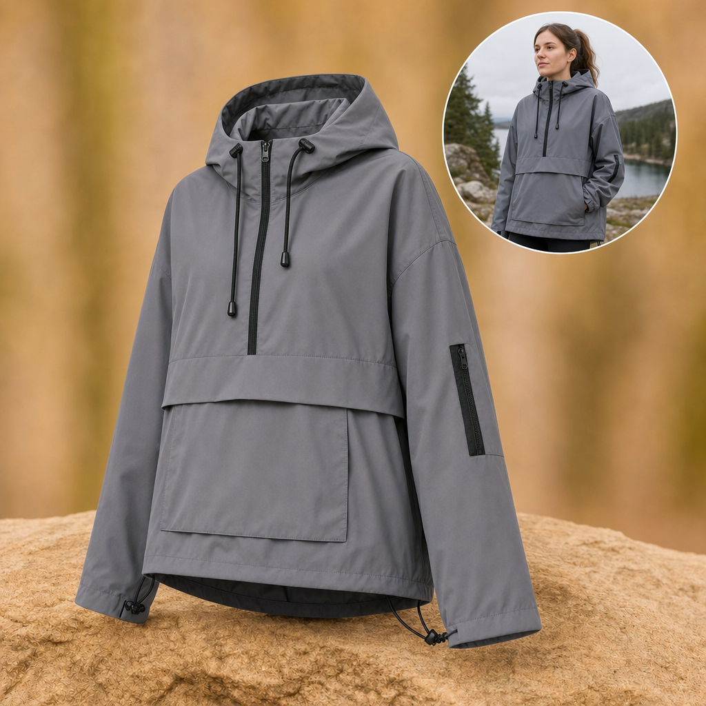 Rainova waterproof jacket in grey