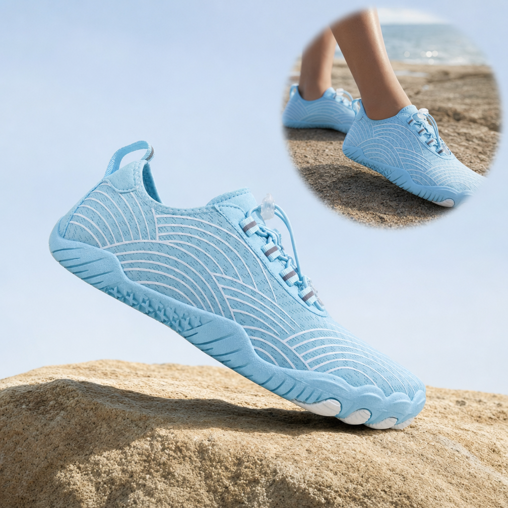 Nubora sky blue barefoot shoe
