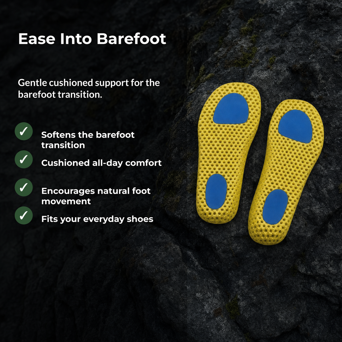 Adaptra barefoot transition insoles - benefits