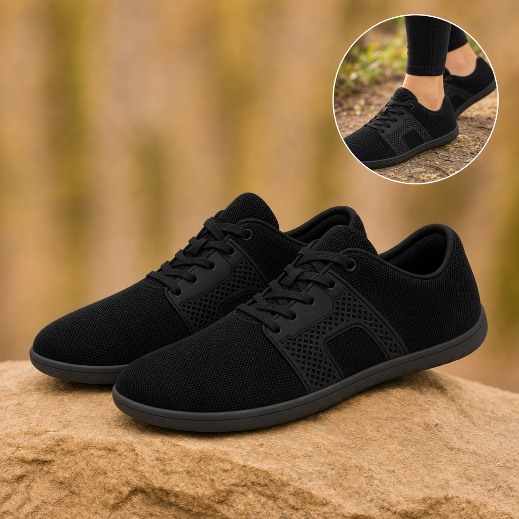 Stridon barefoot sneakers in black