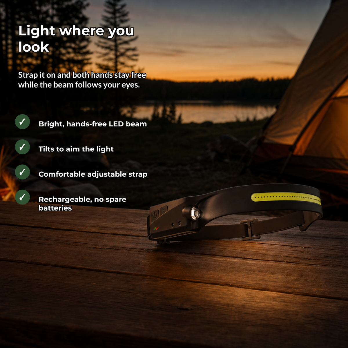 Lumora benefits: light where you look, hands-free