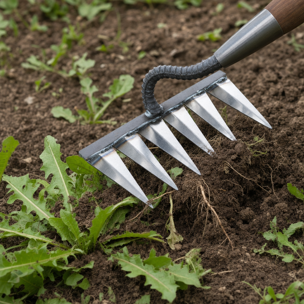 Pull weeds out by the root