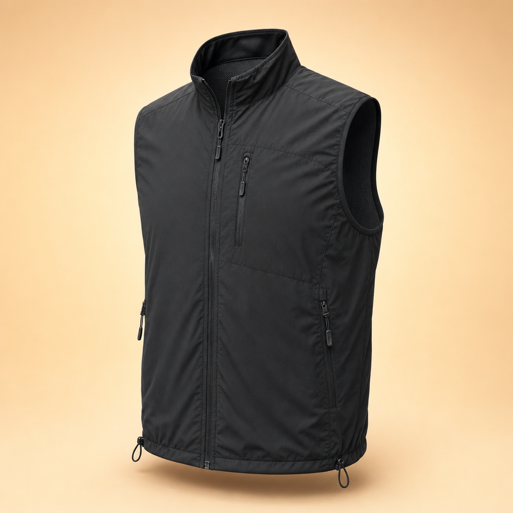 Ventova black lightweight breathable hiking gilet