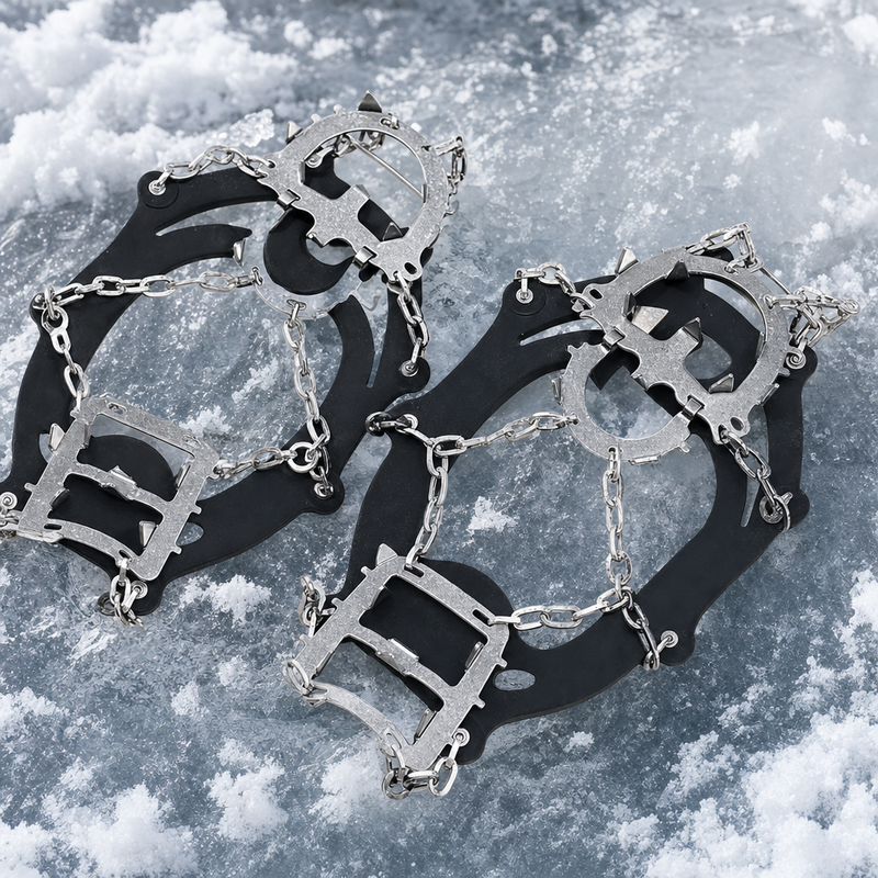 Bites into ice