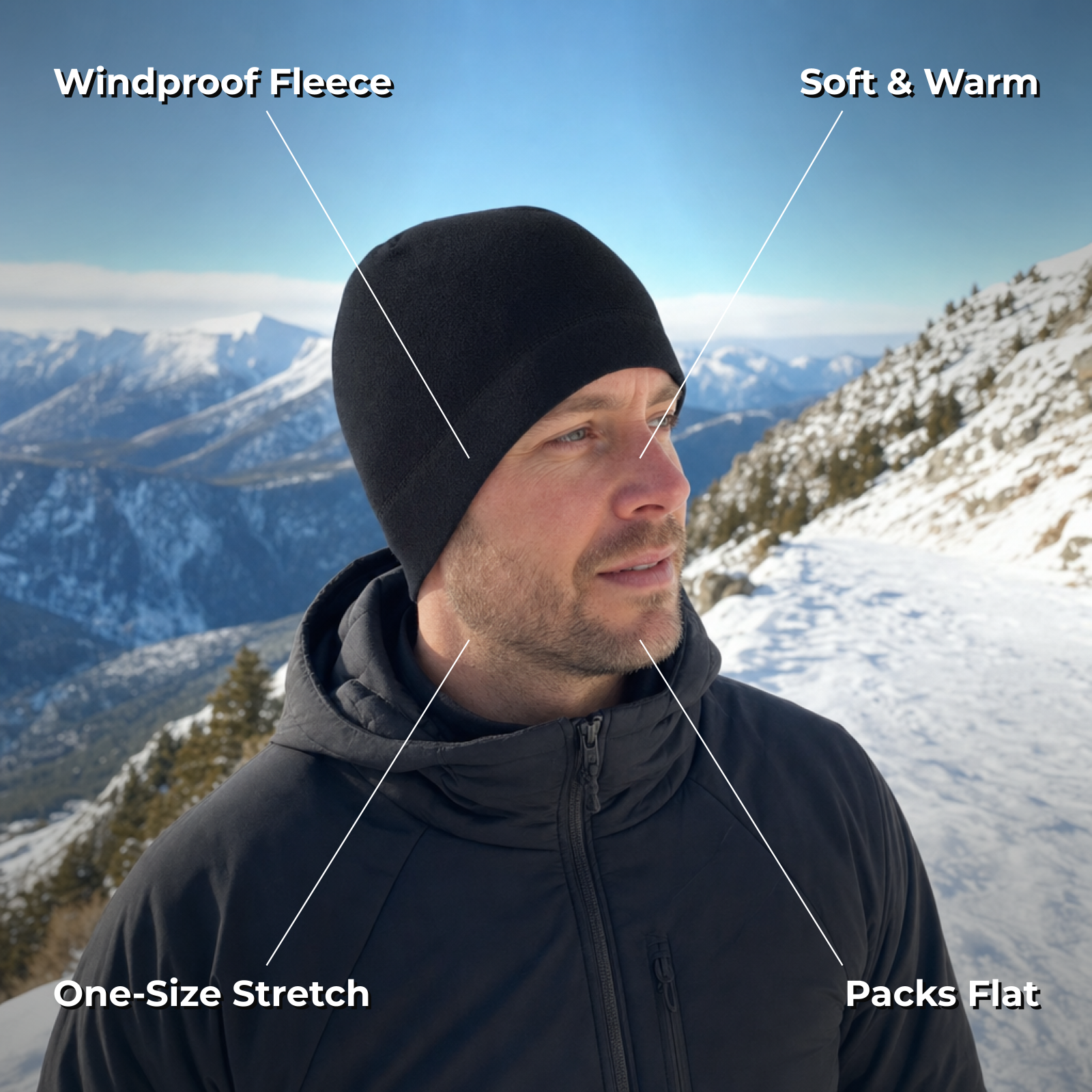 Polara feature card windproof fleece