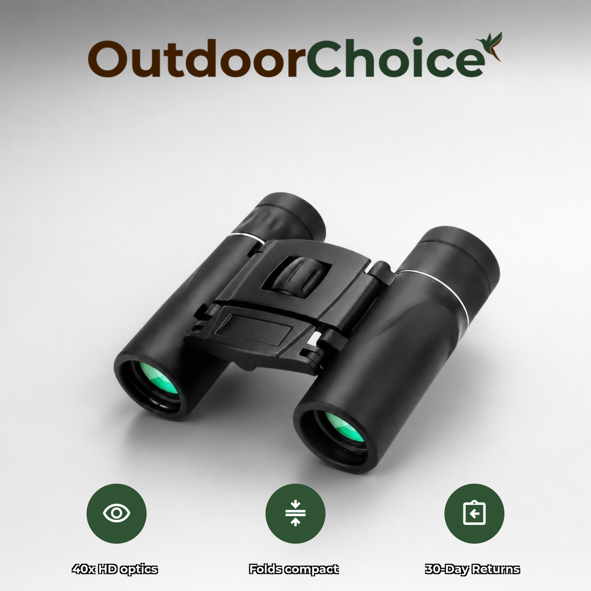 Vistora binoculars logo and badges card