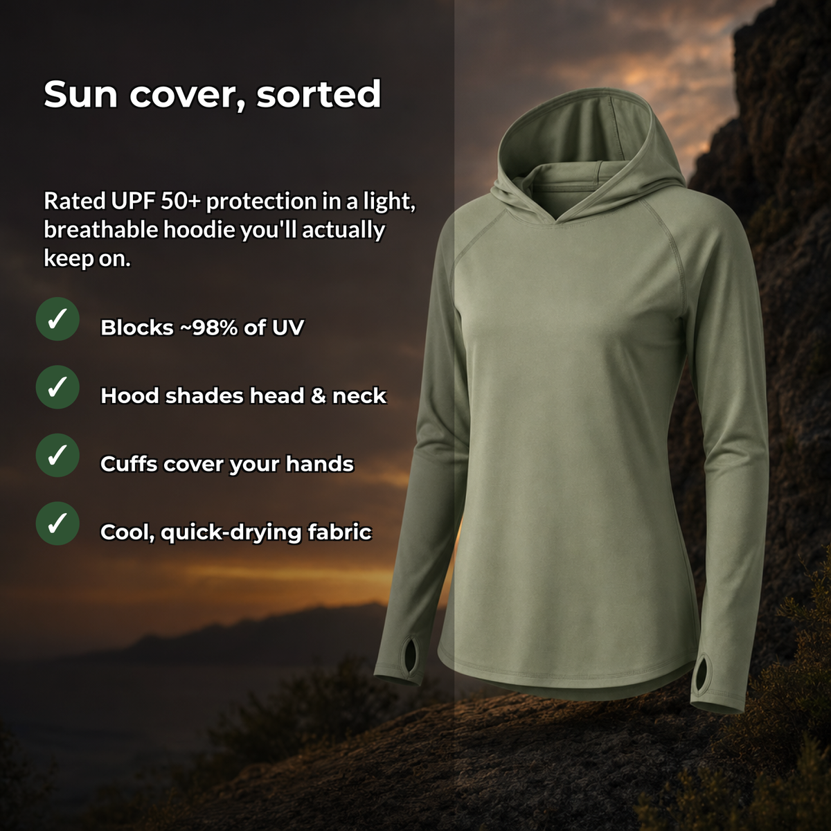 Solira sun hoodie benefits