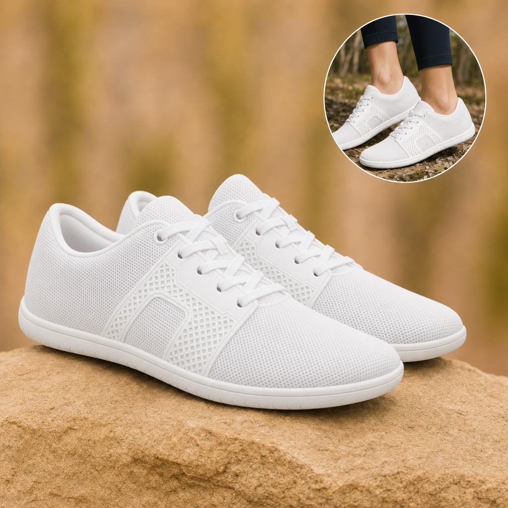 Stridon barefoot sneakers in white