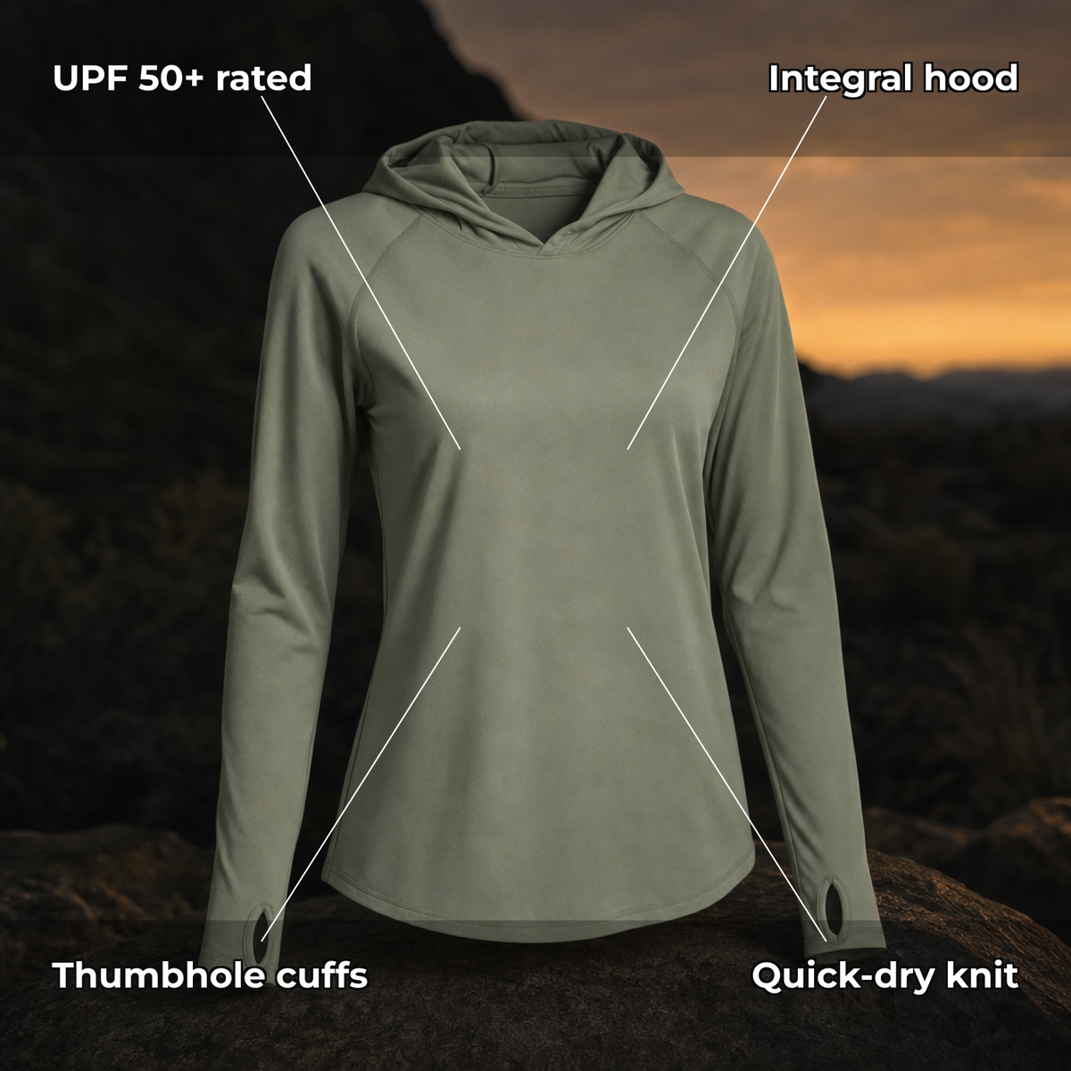 Solira sun hoodie key features