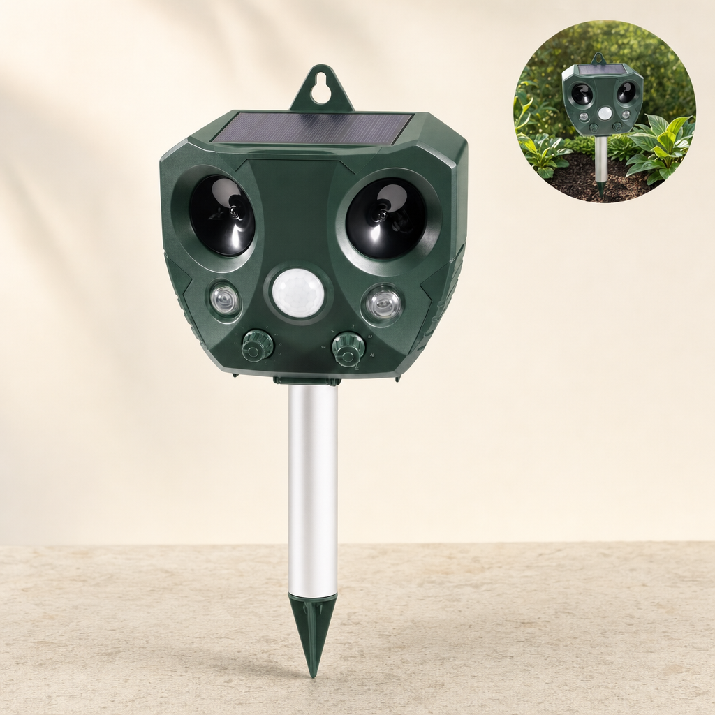 Sentora pest repeller listing image with in-use inset