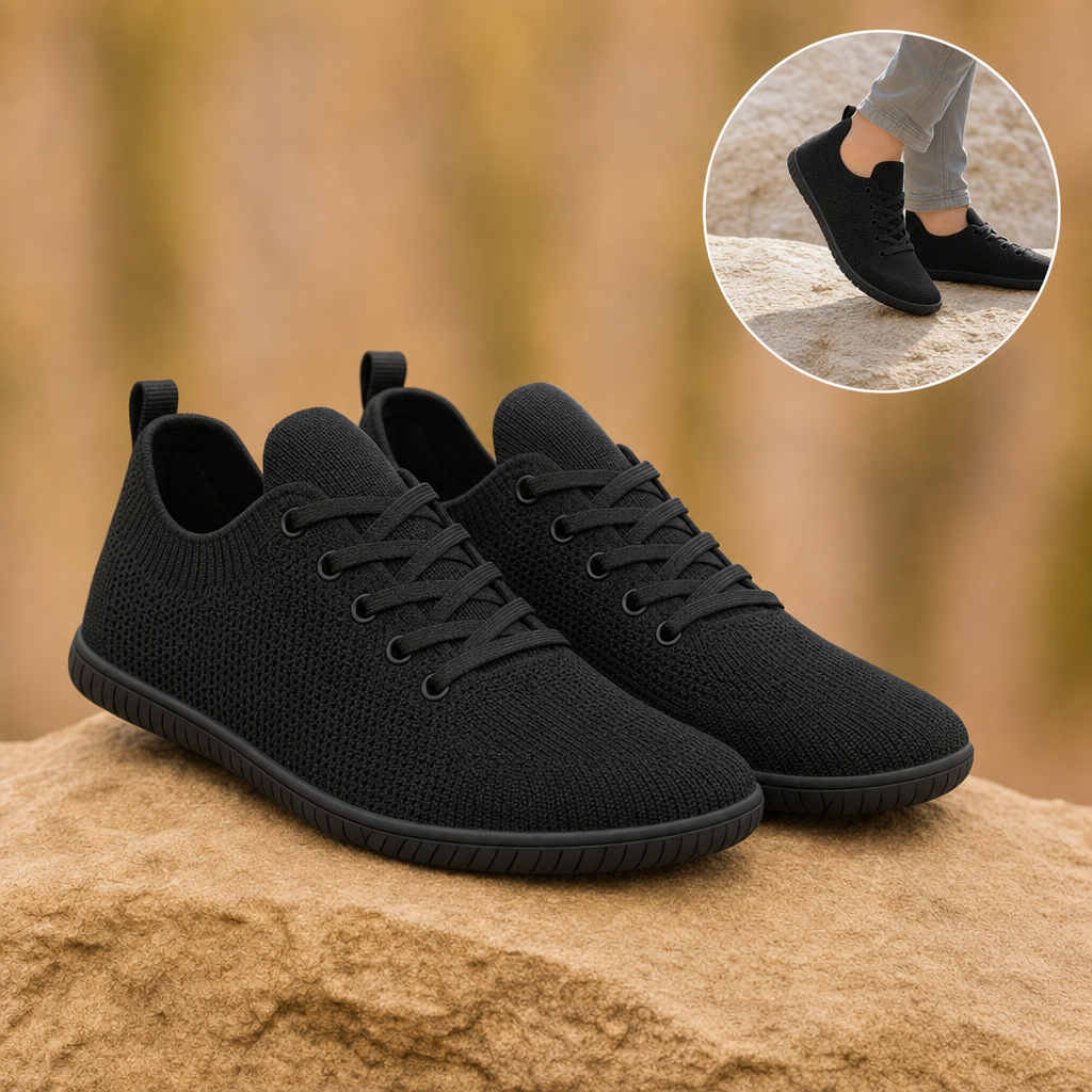 Stepra barefoot walking shoes in black