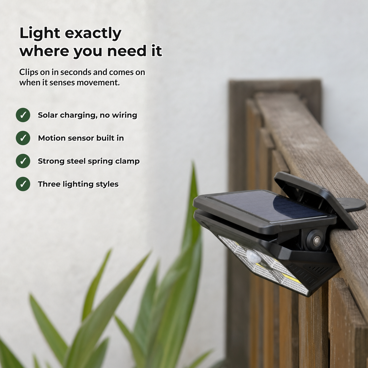 Lumova solar clip light benefits