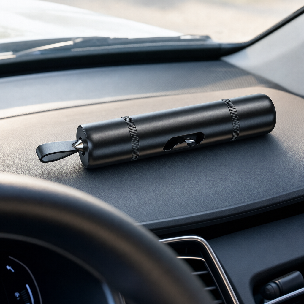 Rescora tool on car dashboard