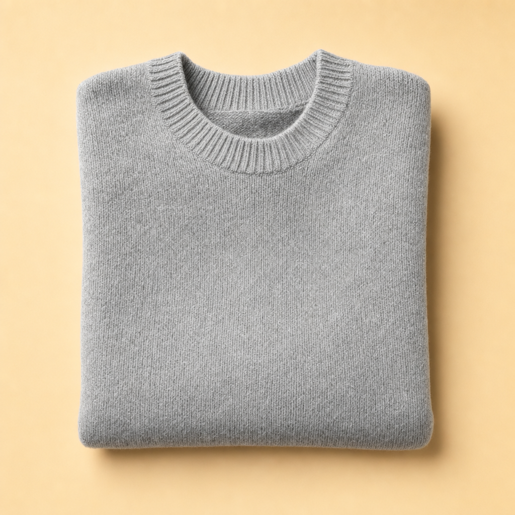 Knitova soft knitted jumper in gray