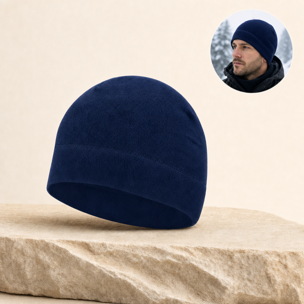 Polara navy blue beanie listing