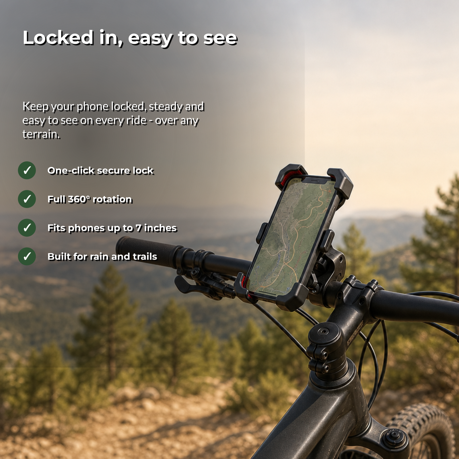 Mountix benefits: locked in and easy to see on every ride