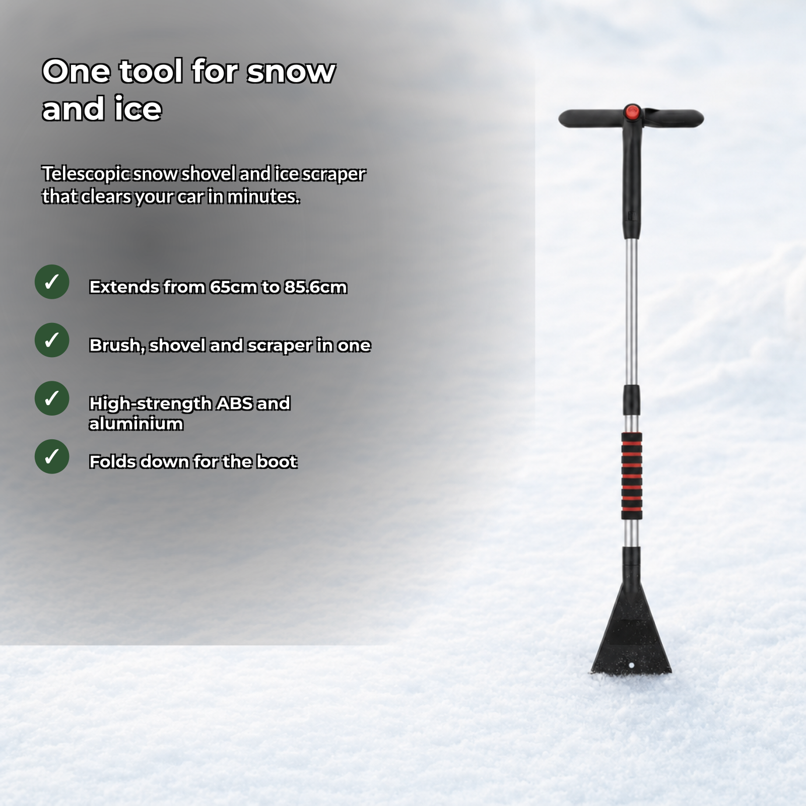 Frostra benefits: one tool for snow and ice