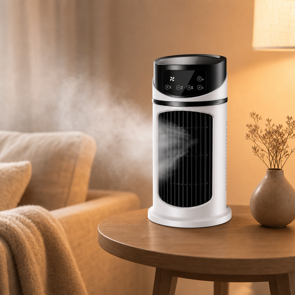 Humidified air for dry rooms