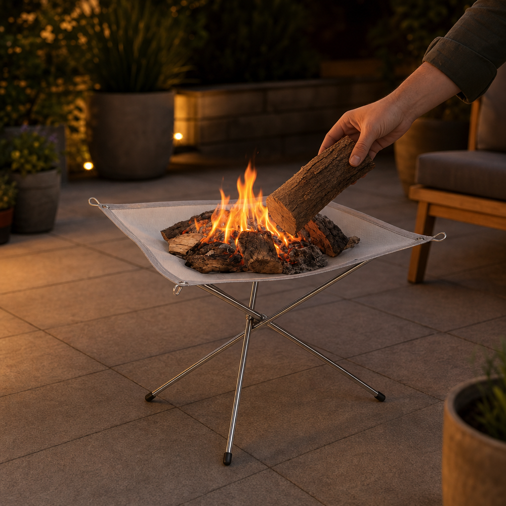 A real campfire, anywhere you pitch up