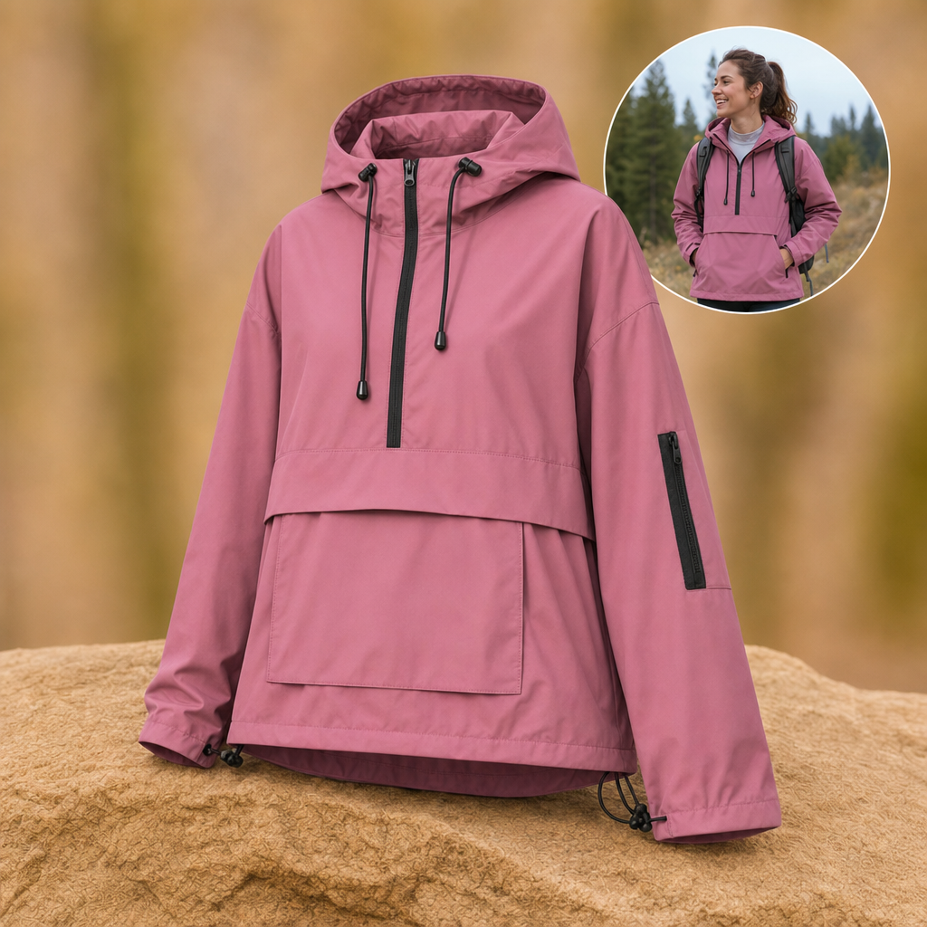Rainova waterproof jacket in pink