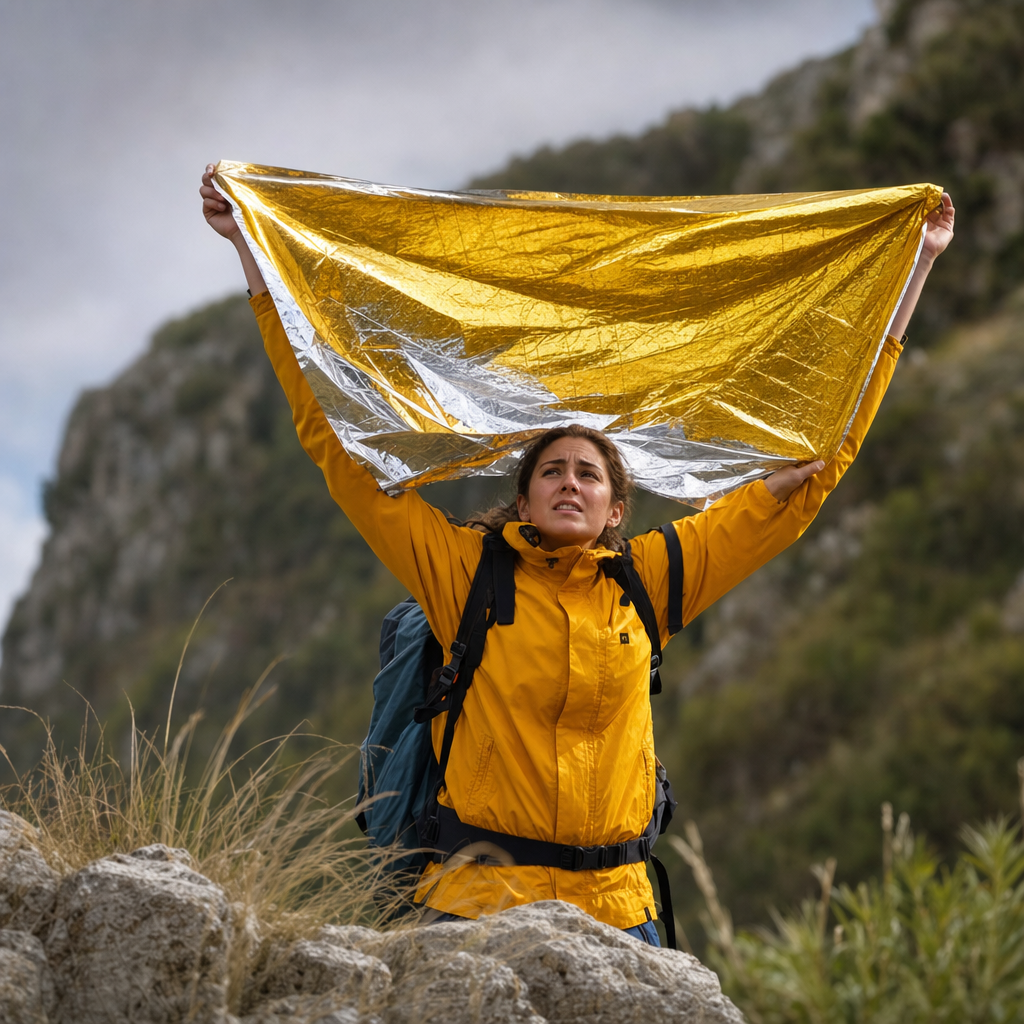 Stay visible and signal for help