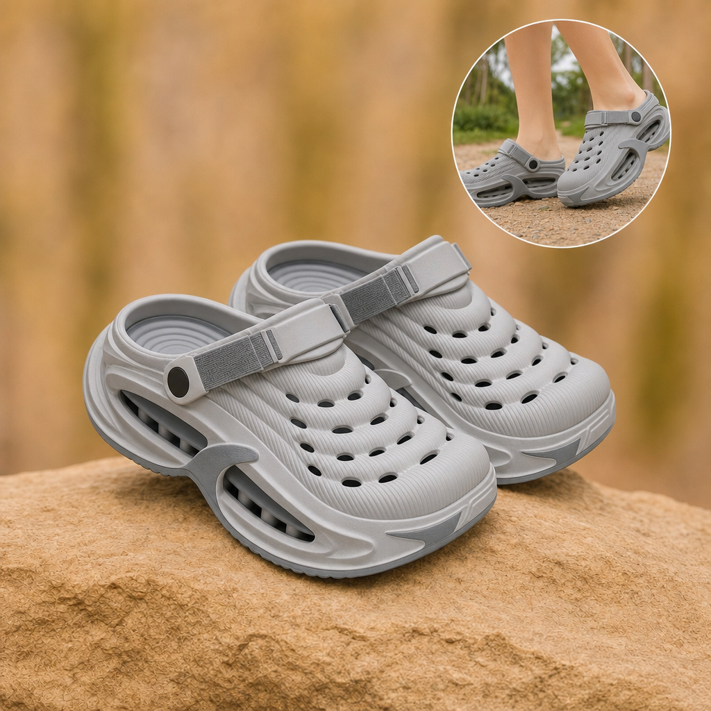 Cloudova clogs in grey
