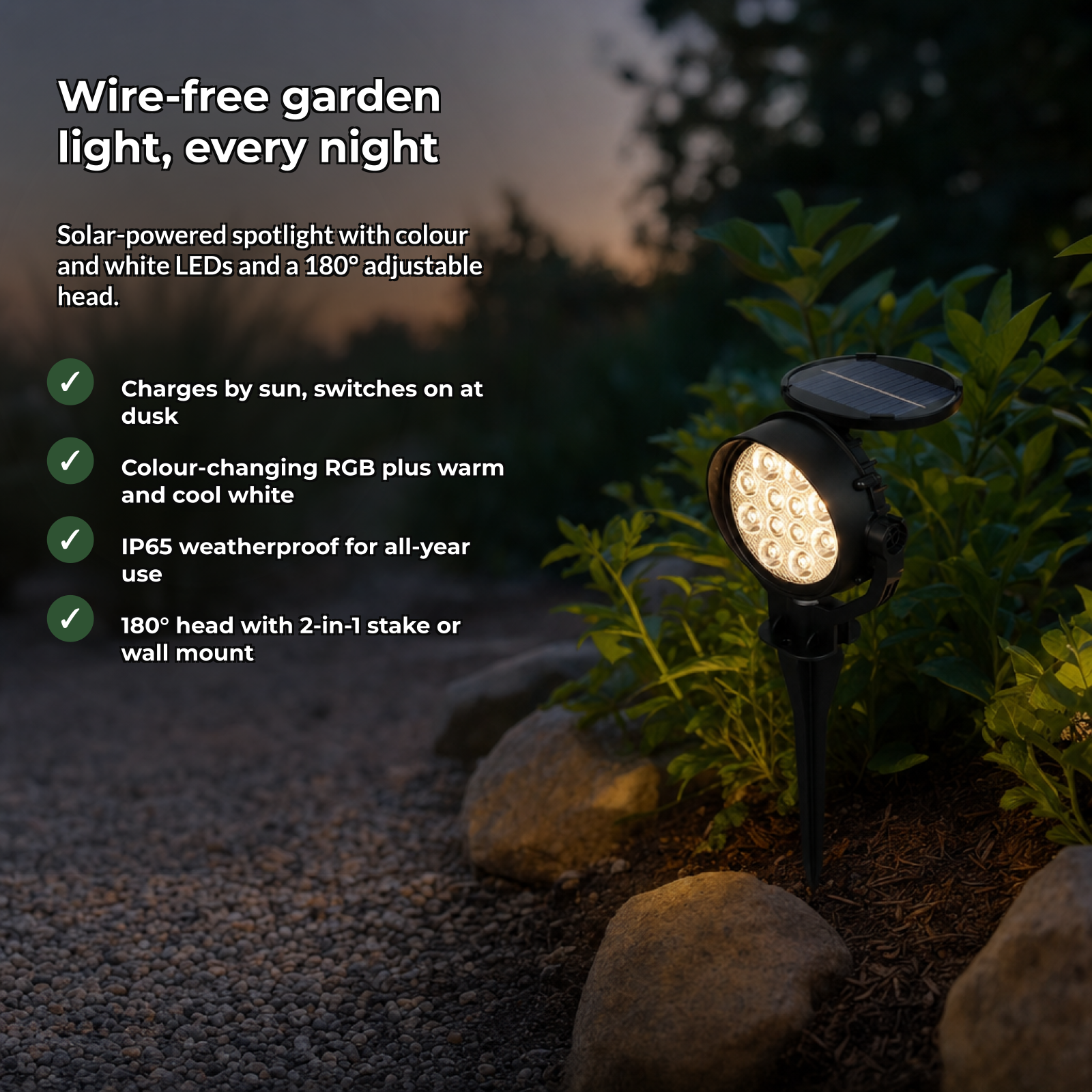 Sunora solar spotlight benefits